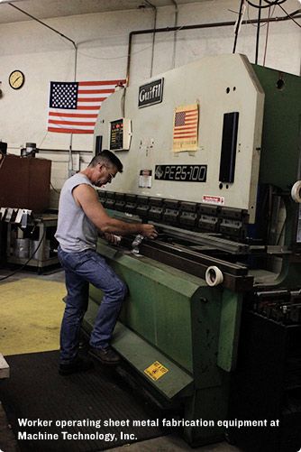 sheet metal fabrication facility part of machine shop in beverly, ma